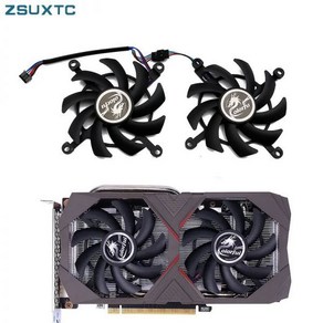 Coloful GeFoce RTX 2060 GPU 선풍기 냉각 RTX2060 GTX 1660 TI 그래픽 카드용 85mm 2 개