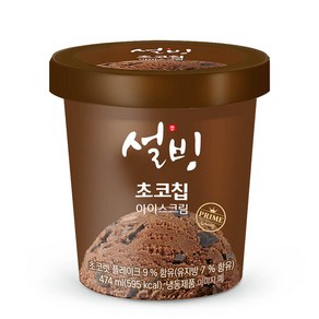 설빙 파인트 아이스크림 초코맛 474ml, 1개