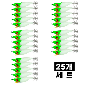 뉴 막잡혀 왕눈이에기 25개세트 갑오징어 한치 쭈꾸미 갑오징어 문어 낚시에기