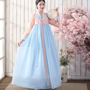 COBOTOR 봄 여자 한복 궁전 촬영복 개량한복 무대 연출복 저고리 Women's hanbok improved hanbok JX0079