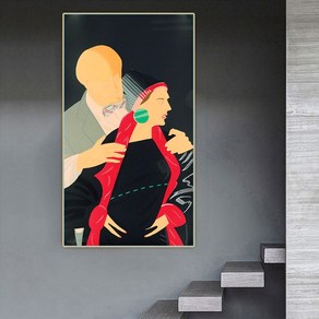 노 브랜드 Alex Katz 캔버스 유화 및 Quot;pas E Eux & Quot; 벽 예술 미적 서양 장식 홈 오피스 룸 복도 배경, no fame