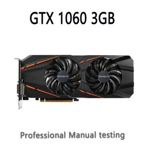 GIGABYTE 그래픽 카드 GTX 1060 G1 게임용 3GB 비디오 카드 GPU 맵 NVIDIA Gefoce GTX1060 3GB 192 비트, 한개옵션0