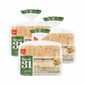 [KT알파쇼핑]삼립 Bead31 31가지 곡물과씨앗 식빵 420g 3봉(단백질10g/고식이섬유/저당), 3개