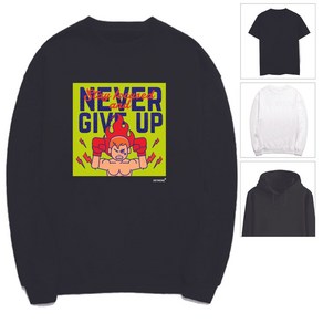 키밍 복싱 맨투맨 never give up 자극 티셔츠 스포츠