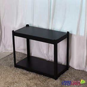 메탈랙 사각 선반 800x400x900 2단 진열대 다용도실 거실