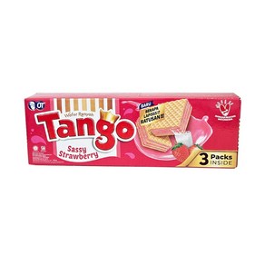 인도네시아 OT 탕고 와퍼 렌야 딸기맛 웨하스 133g 과자 / Tango Wafe Renyah Stawbey, 1개