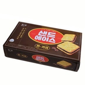 해태 샌드에이스 찐커피 /샌드과자 비스킷 크래커 학교 사무실 간식, 1개, 204g