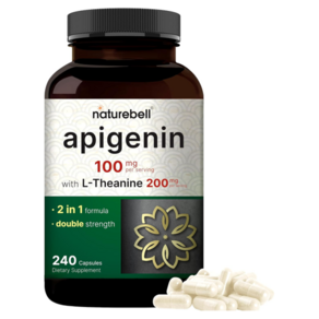 네이쳐벨 L-테아닌 함유 아피게닌 100mg 240개 NatueBell Apigenin, 1개, 240정