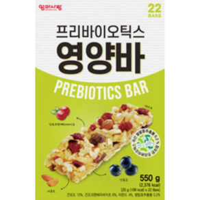 엄마사랑 프리바이오틱스 영양바, 550g, 1개