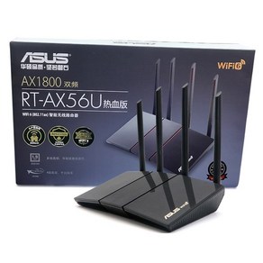 ASUS RT-AX56U 무선 공유기 기가비트 라우터 Wifi6 게이밍 공유기, 개봉품 정펌, 1개