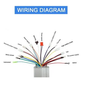 전기 자전거 스쿠터용 브러시리스 컨트롤러 Bldc 모터 48V 60V 1500W, 한개옵션1