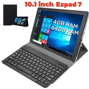 윈도우태블릿 가성비 Ezpad P7 PC 10 쿼드 코어 와이파이 듀얼 카메라 64 비트 1920x1200 선물 커버 슈퍼 딜 10.1 인치, 3) 4GB 32GB - Add Keyboad, 4GB 32GB