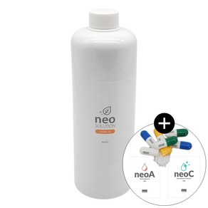 아쿠아리오 네오 솔루션 컴플렉스 1000ml 1리터 올인원 2in1 수초영양제 네오 캡 C A 10ml 중 1개 포함