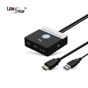 LANsta 데스크탑PC 외부전원 스위치/LS-SPC-N/USB2.0 2포트/오디오 마이크 단자/전원/리셋/브라켓 연결 방식/원터치 작동/LED 표시등, LS-SPC-N