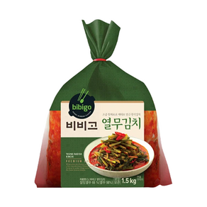 비비고 cj 열무김치 1.5kg(무료배송), 1.5kg, 1개