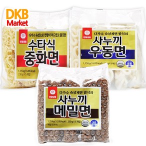 천일 냉동 우동면 중화면 메밀면 면 3종 모음 (1.15kg ~ 1.25kg), 1개, 1.15kg