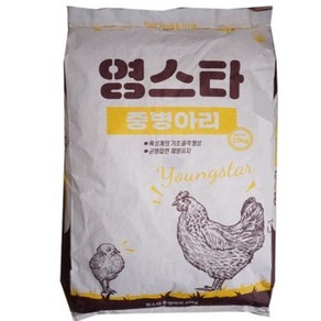 영스타 중병아리 닭사료 대한사료 중병아리사료 20kg, 1개