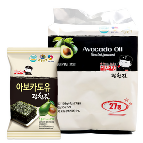 이반장 아보카도김 아보카도유 광천 조미 도시락김, 4g x 27봉 (1팩), 1개