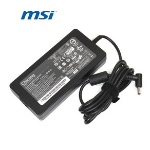 MSI 호환 20V 6A 120W (4.5) 어댑터 A17-120P2A GF63 Thin 10UC 노트북 충전기, 어댑터+케이블, 1개