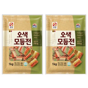 사조오양 오색모듬전 1kg +1kg, 2개