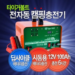 타이거볼트 딥사이클 충전기 DAC-V650-12V 프로 캠핑카용 정격연속출력 20A 전자동 딥사이클 납산배터리 충전 캠핑카