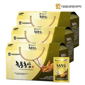 대웅생명과학 대웅생명과학 녹용홍삼 70mlX30포 3세트, 2.1L, 3개