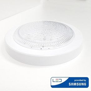 원탑 LED 직부등 아이스 15W 현관 베란다 복도 세탁실 등 삼성칩 원형 조명, 주백색(아이보리빛), 1개