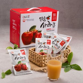 밀양얼음골 사과즙 120ml 50팩 x 1박스 햇사과100%, 50개