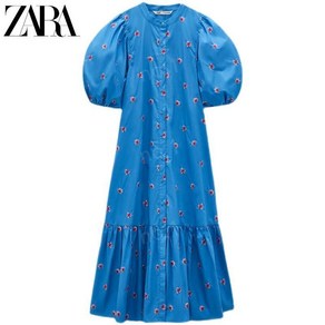 ZARA 블루도트 물방울 자라 원피스