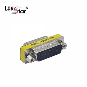 라인업시스템 라인업시스템 LANSTAR LS-GEN-15MM2 D-SUB 15핀 M/M 2열 젠더, 1개