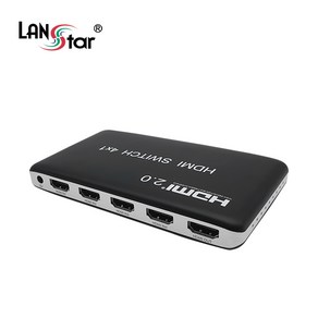 랜스타 HDMI2.0 선택기 4:1 4K UHD 60Hz HDR 지원, LS-AS204N, 1개