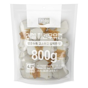 테비토퍼 강아지 리첼 우유껌 11.43cm 800g, 치킨, 1개