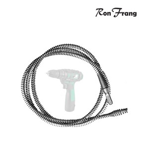론프랑 스프링청소기 전동드릴 연동형 배관크리너 뚫어뻥 하수구 싱크대 세면대 욕실배관 변기막힘, 1개