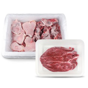 전통참한우 사골2kg 잡뼈2kg 사태400g(선택) 실속형, 1세트, 사골2kg+잡뼈2kg+사태400g(실속형)