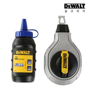 디월트 30m 블루 초크라인 세트 (분통 113g) 디월트먹선 먹줄 DWHT47425-9, 1개