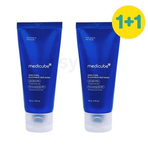 메디큐브 제로 모공 블랙헤드 머드팩 100g, 2개입, 1개