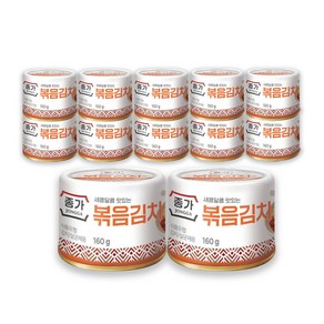 종가집 고소한맛 볶음김치 통조림 160gX12, 160g, 12개