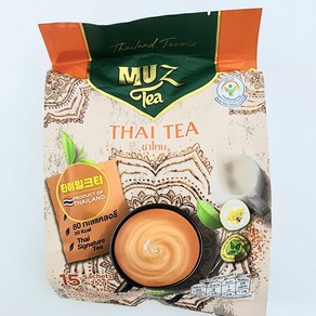 태국 타이 티 밀크티 타이티 Thai Tea Muz Tea woldfood, 1개, 15개입, 25g