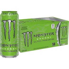 Monster Energy Ultra Paradise 무설탕 에너지 음료 473.2ml16온스 15개 팩 364217