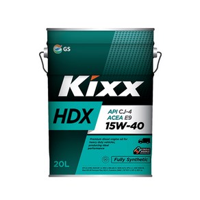 킥스 GS칼텍스 kixx HDX CJ-4 15W40 20L 디젤 엔진오일, 1개