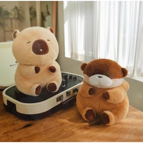 달토끼샵 우소우소 인형 속았지 27cm 동물 애착 우소우소짱 수달, 속았지다크브라운25cm, 1개, 25cm, 25cm