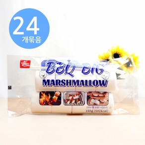 구워먹는 마시멜로우 BBQ BIG 160g x24개 꼬치, 24개