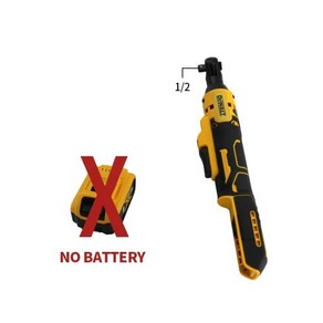 DEWALT DCF512 래칫 직각 렌치 가변 속도 브러시리스 파워 LED 조명 무선 20V 배터리 전동 공구, 1개, 01 13mm No battey