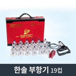 (정품)한솔의료기 한솔부항 19컵 부항기+채혈기+채혈침100개+100%순면알콜솜100매(비타하우스 물류센터출고), 1세트