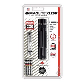 맥라이트 LED 후레쉬 X200 압착 MAGLITE 라이트 렌턴, 1개