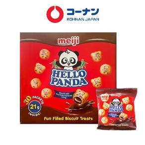 MEIJI 헬로 팬더 초콜릿이 들어있는 케이크 21그램 패키지, 1개, 21g