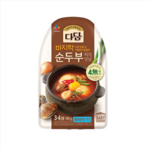 CJ제일제당 다담 바지락 순두부찌개 양념 140g x 10개, 1개