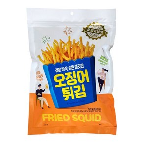 더먹다 오징어는 튀김을 좋아해 120g 진미채 오징어 튀김 오리지널 맥주 안주 간식, 1개