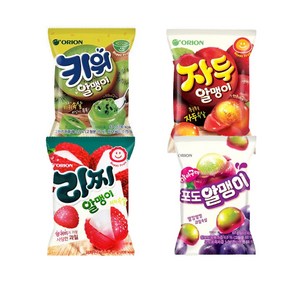 오리온 알맹이 젤리(자두 3개+포도 3개+리찌 3개+키위 3개) 마이구미 선물 유치원 간식 행사 단체