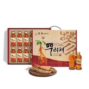 홍삼액과 살아있는 인삼을 동시에 섭취하는 홍삼액에 인삼이 뿌리채 120ml x 12병, 12개